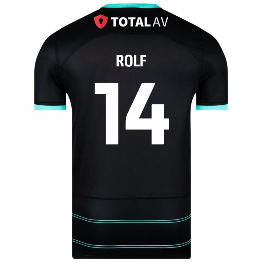 Niño Camiseta Annie Rolf #14 Negro 2ª Equipación 2024/25 La Camisa Argentina