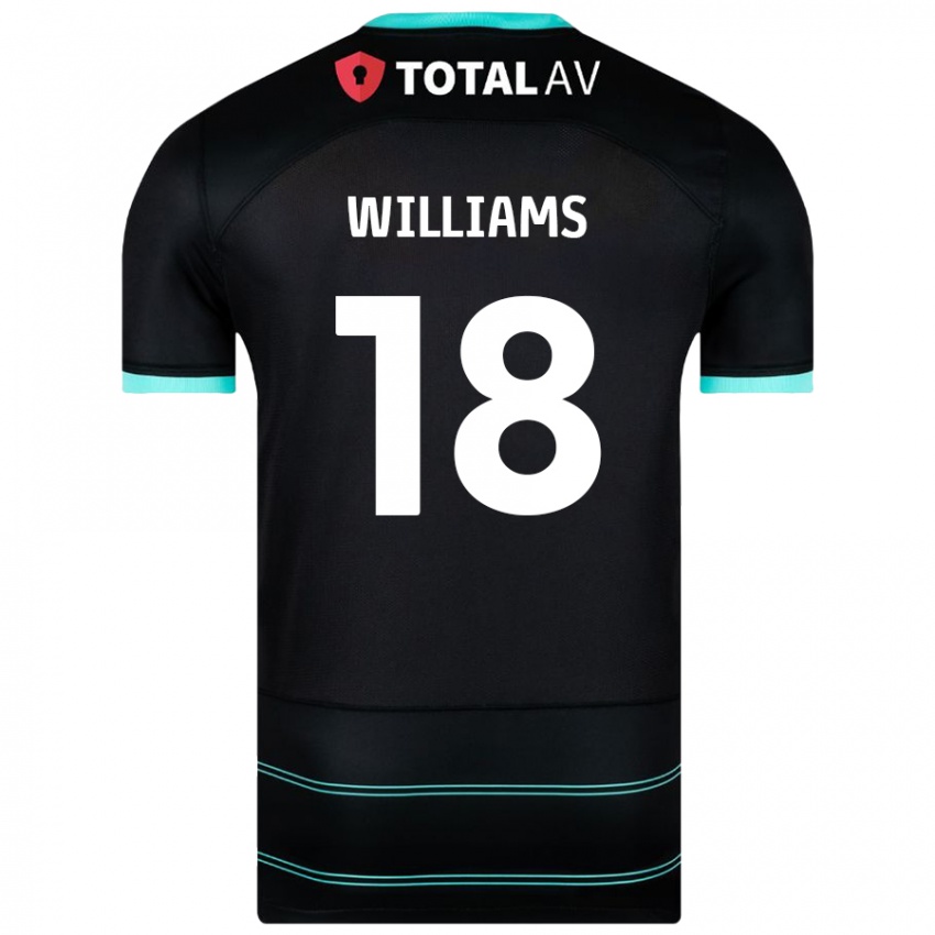 Niño Camiseta Scarlett Williams #18 Negro 2ª Equipación 2024/25 La Camisa Argentina