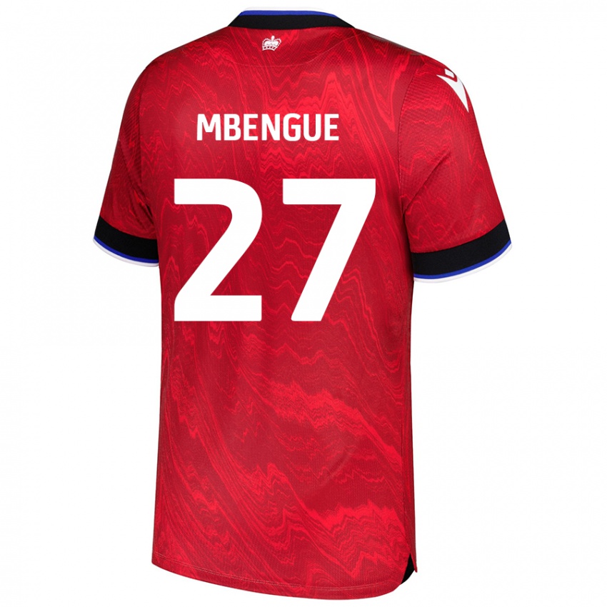 Niño Camiseta Amadou Salif Mbengue #27 Rojo Negro 2ª Equipación 2024/25 La Camisa Argentina