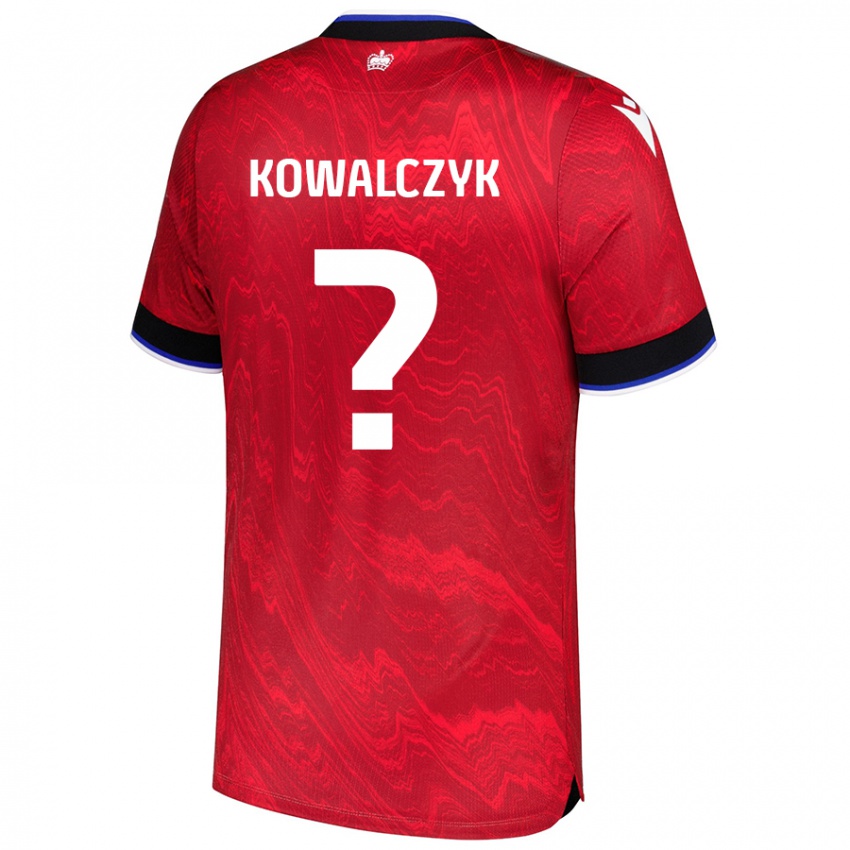 Niño Camiseta Kacper Kowalczyk #0 Rojo Negro 2ª Equipación 2024/25 La Camisa Argentina