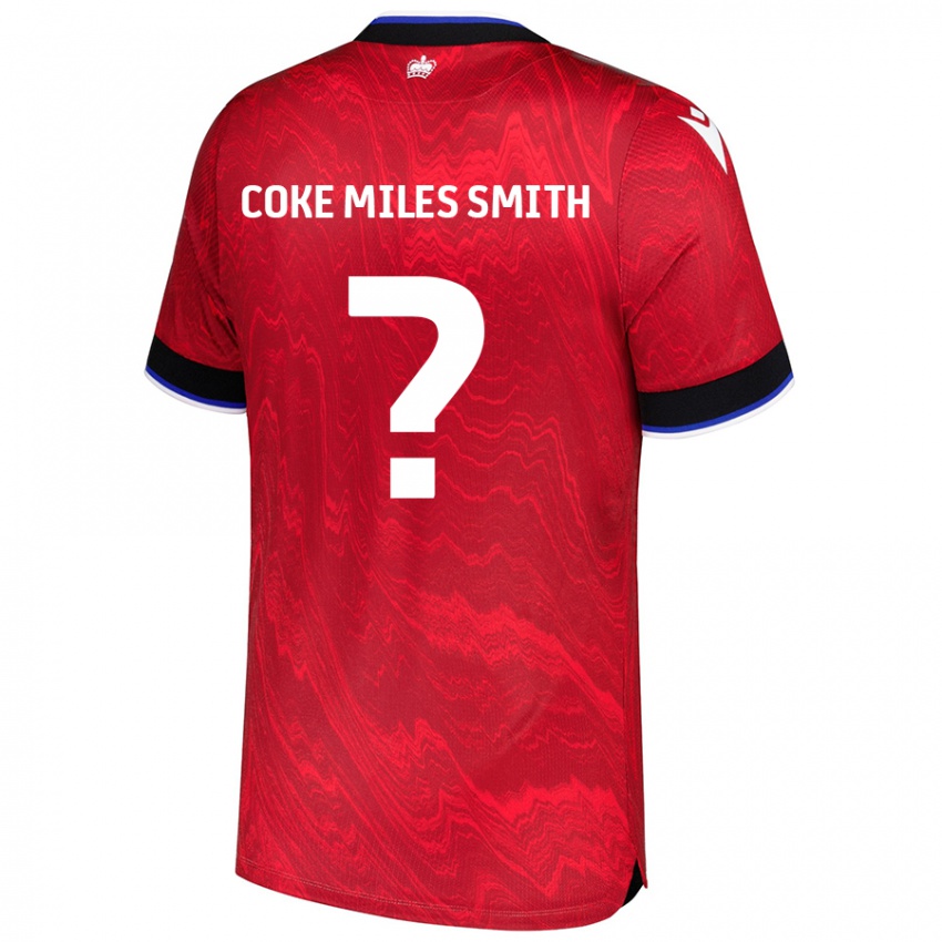 Niño Camiseta Kiyan Coke Miles Smith #0 Rojo Negro 2ª Equipación 2024/25 La Camisa Argentina