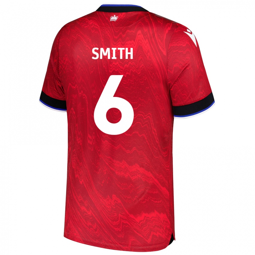 Niño Camiseta Caitlin Smith #6 Rojo Negro 2ª Equipación 2024/25 La Camisa Argentina