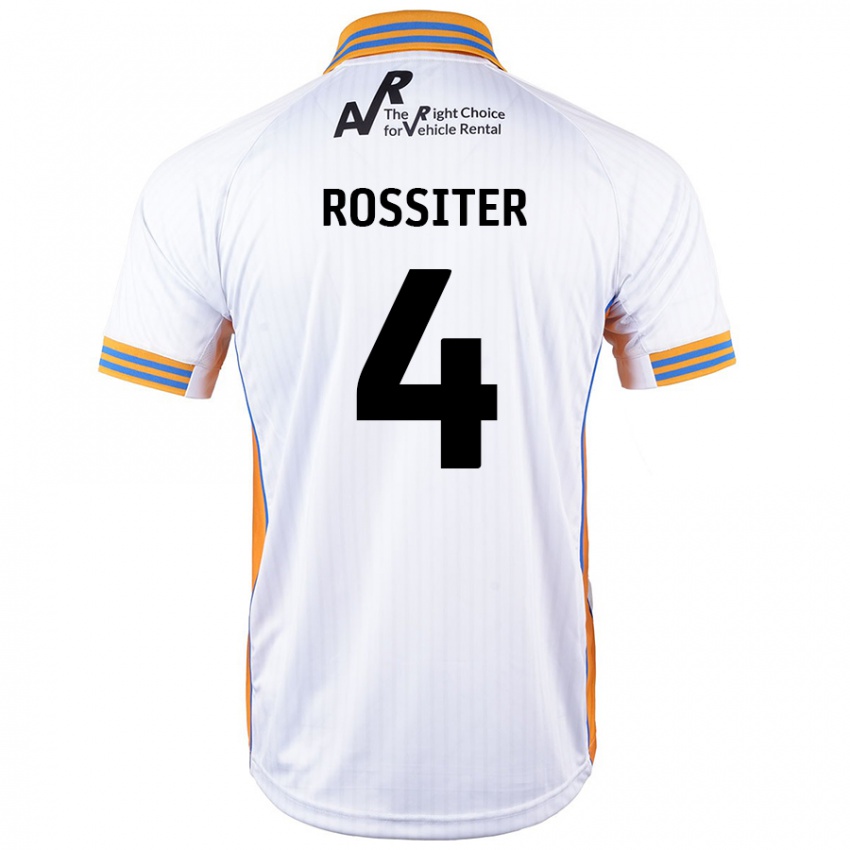 Niño Camiseta Jordan Rossiter #4 Blanco 2ª Equipación 2024/25 La Camisa Argentina