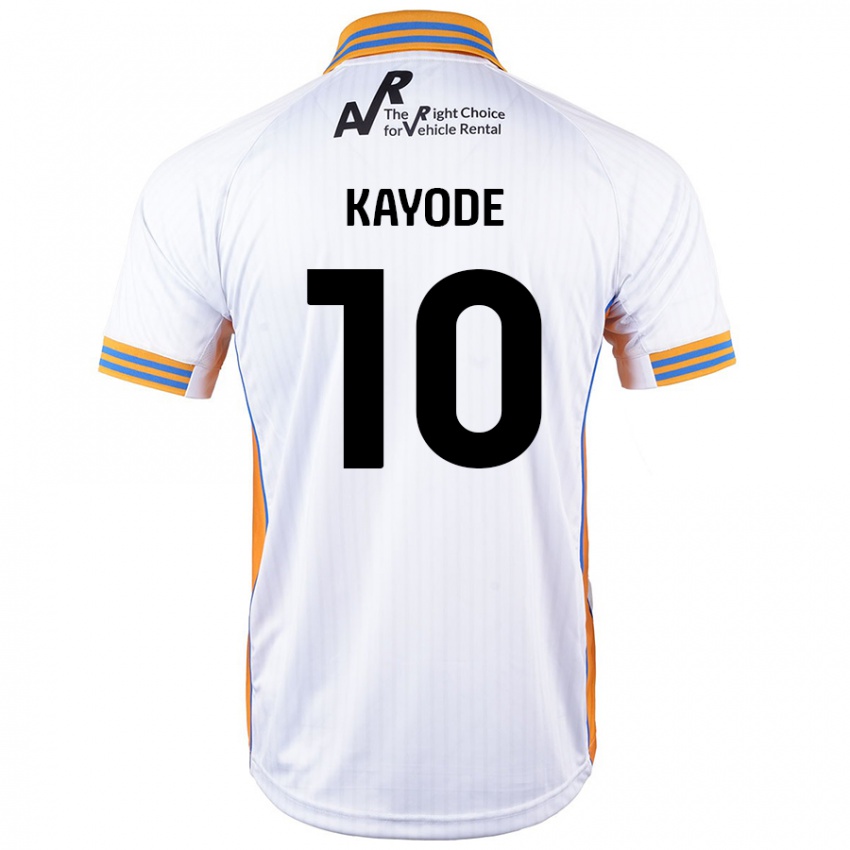 Niño Camiseta Joshua Kayode #10 Blanco 2ª Equipación 2024/25 La Camisa Argentina