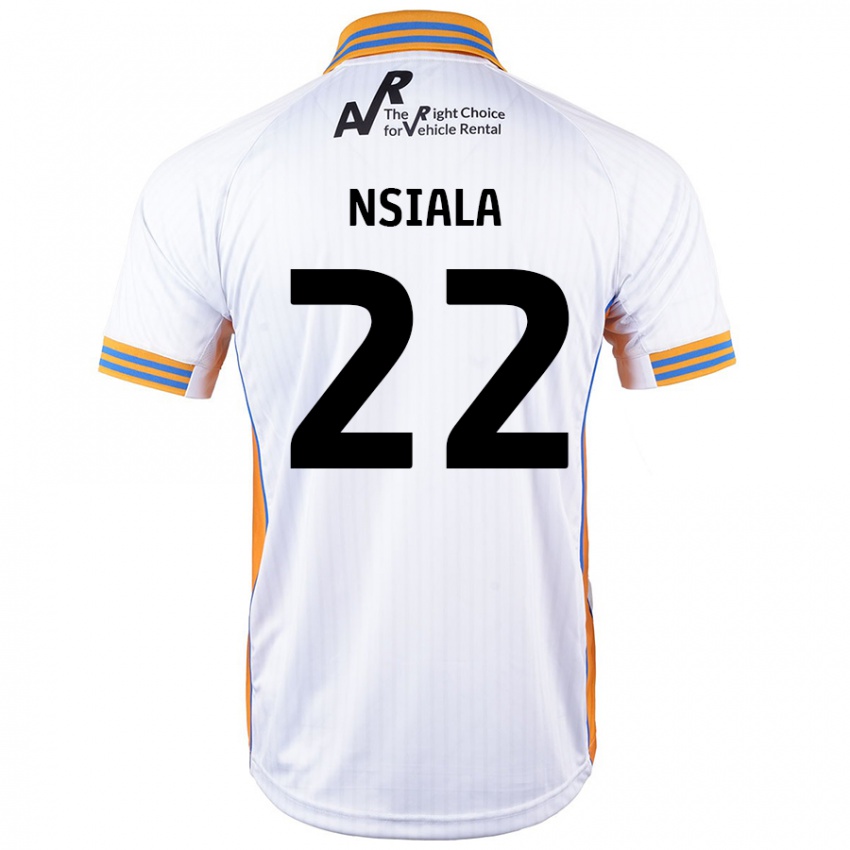 Niño Camiseta Toto Nsiala #22 Blanco 2ª Equipación 2024/25 La Camisa Argentina