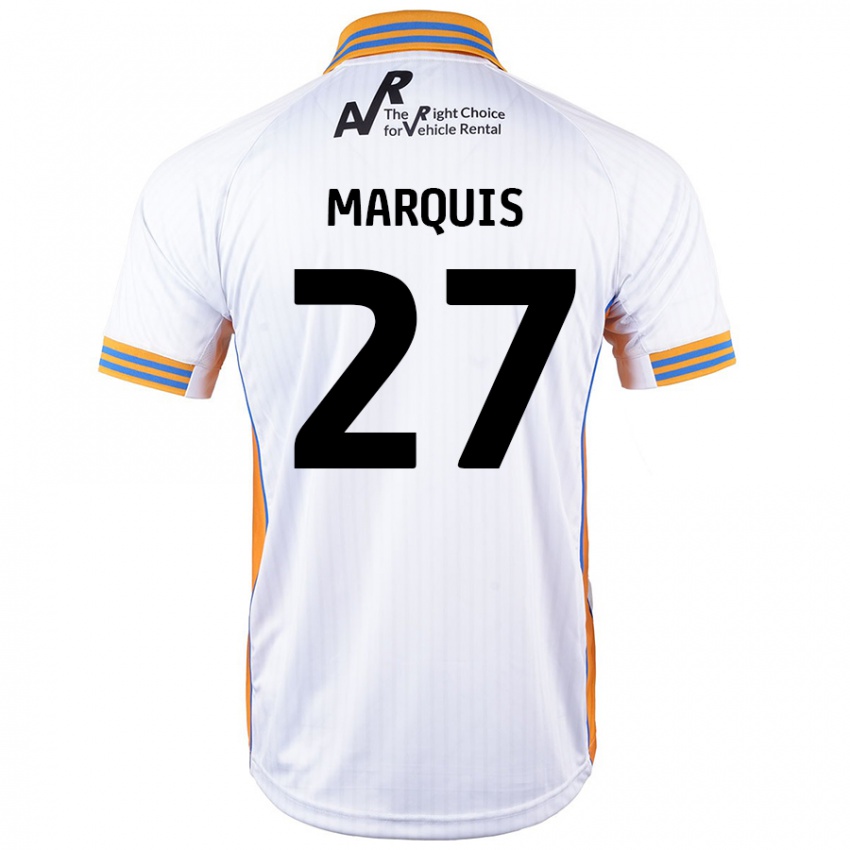 Niño Camiseta John Marquis #27 Blanco 2ª Equipación 2024/25 La Camisa Argentina