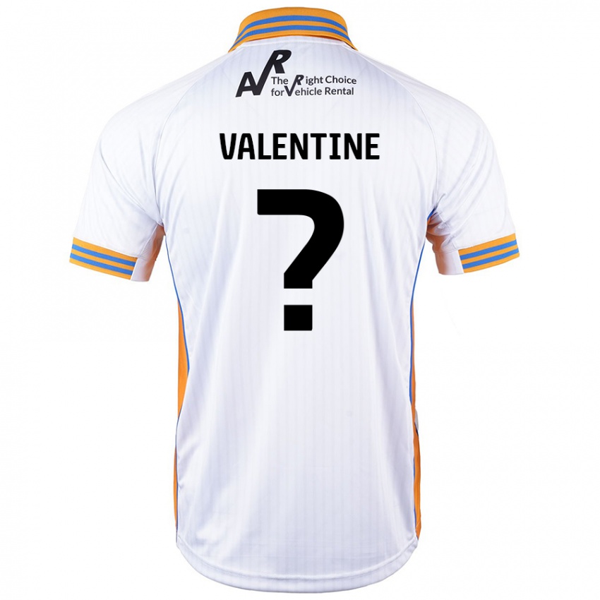 Niño Camiseta Jayden Valentine #0 Blanco 2ª Equipación 2024/25 La Camisa Argentina