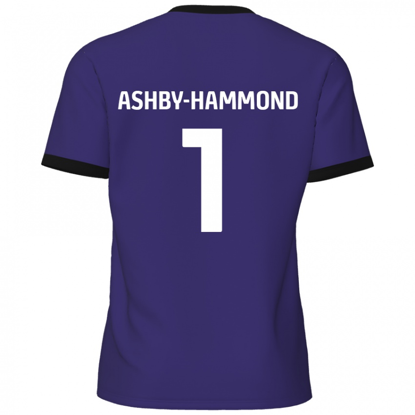 Niño Camiseta Taye Ashby-Hammond #1 Púrpura 2ª Equipación 2024/25 La Camisa Argentina