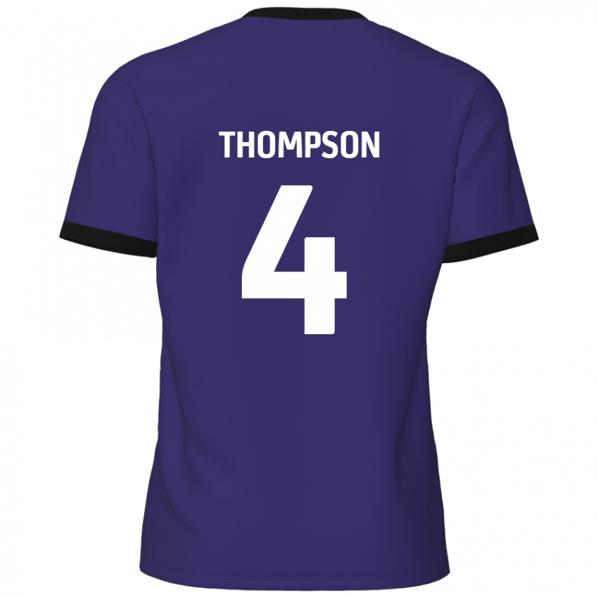 Niño Camiseta Nathan Thompson #4 Púrpura 2ª Equipación 2024/25 La Camisa Argentina