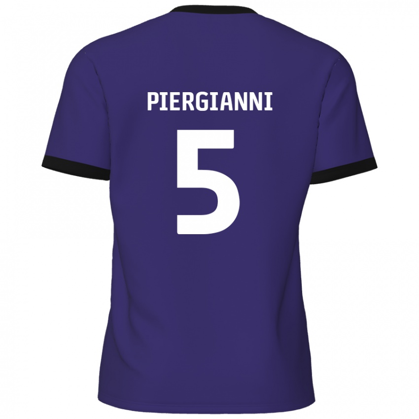 Niño Camiseta Carl Piergianni #5 Púrpura 2ª Equipación 2024/25 La Camisa Argentina