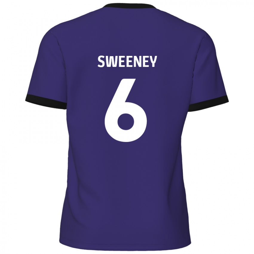 Niño Camiseta Dan Sweeney #6 Púrpura 2ª Equipación 2024/25 La Camisa Argentina