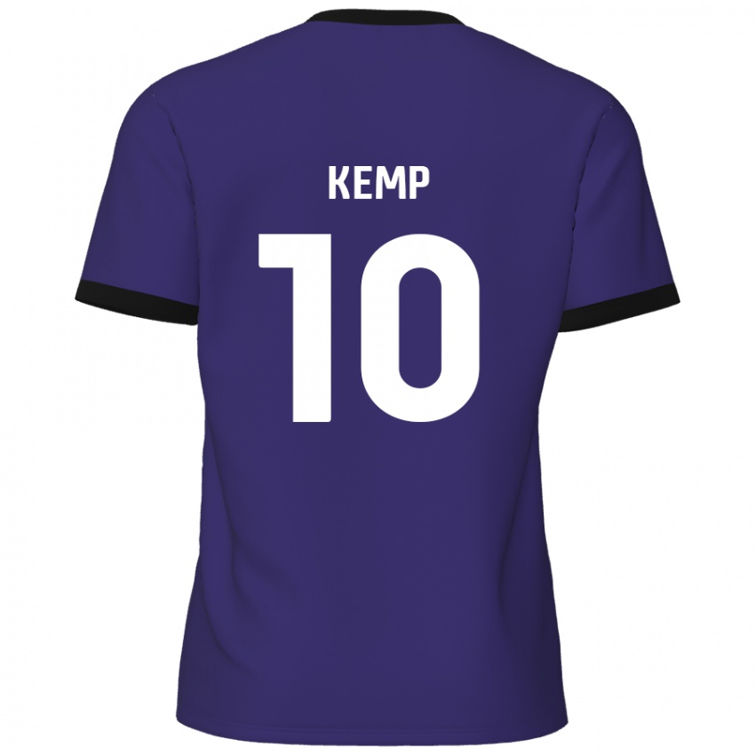 Niño Camiseta Dan Kemp #10 Púrpura 2ª Equipación 2024/25 La Camisa Argentina