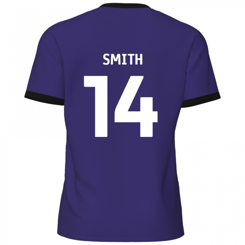 Niño Camiseta Kane Smith #14 Púrpura 2ª Equipación 2024/25 La Camisa Argentina