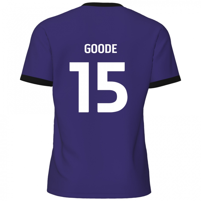 Niño Camiseta Charlie Goode #15 Púrpura 2ª Equipación 2024/25 La Camisa Argentina