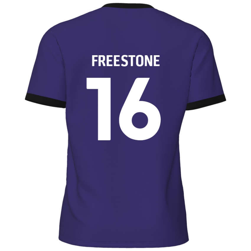 Niño Camiseta Lewis Freestone #16 Púrpura 2ª Equipación 2024/25 La Camisa Argentina