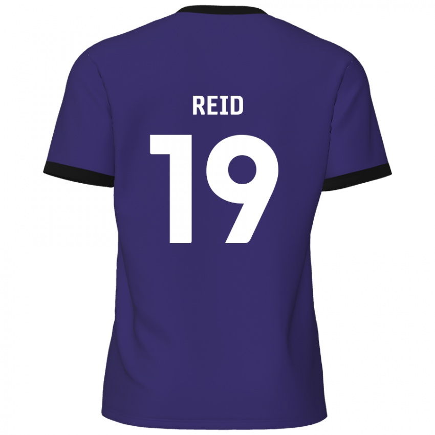 Niño Camiseta Jamie Reid #19 Púrpura 2ª Equipación 2024/25 La Camisa Argentina