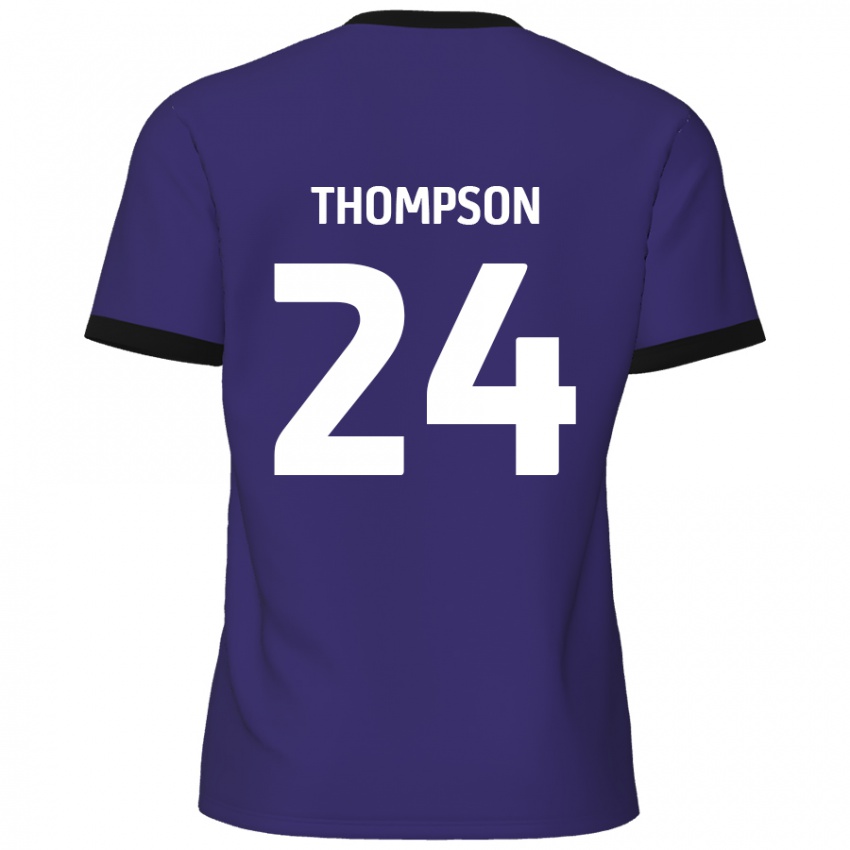 Niño Camiseta Ben Thompson #24 Púrpura 2ª Equipación 2024/25 La Camisa Argentina