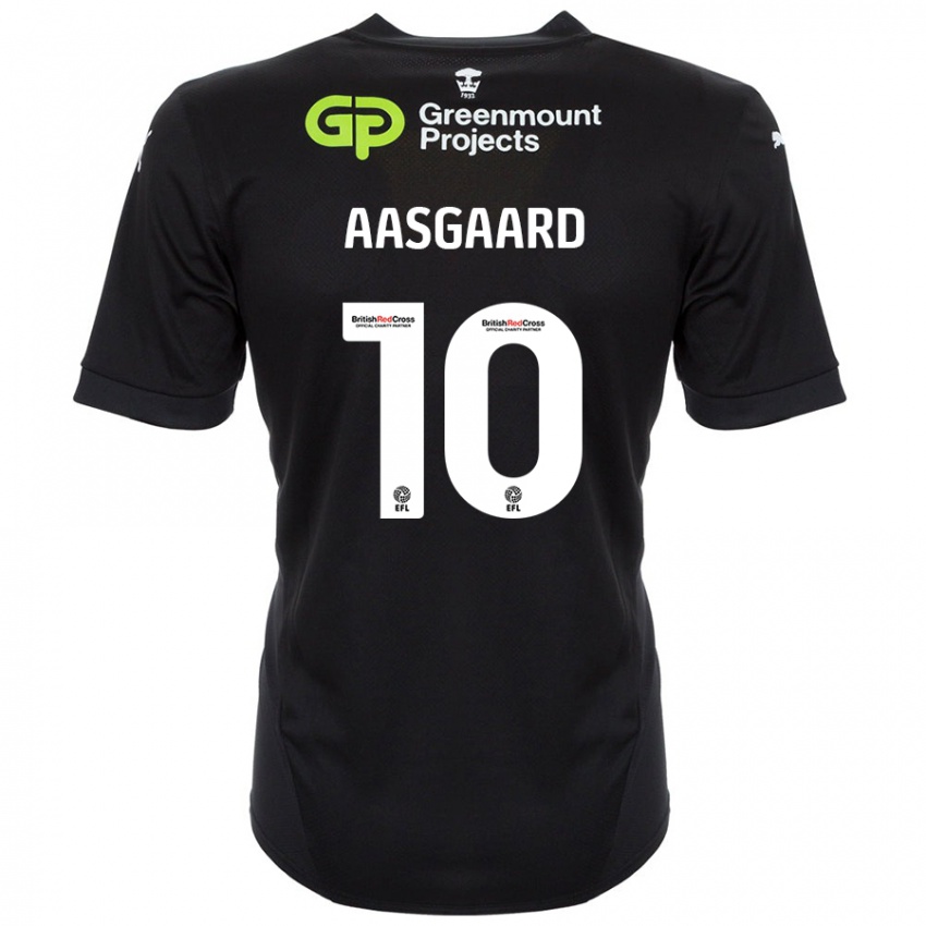 Niño Camiseta Thelo Aasgaard #10 Negro 2ª Equipación 2024/25 La Camisa Argentina