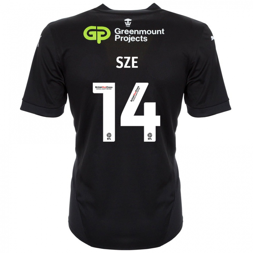 Niño Camiseta Chris Sze #14 Negro 2ª Equipación 2024/25 La Camisa Argentina