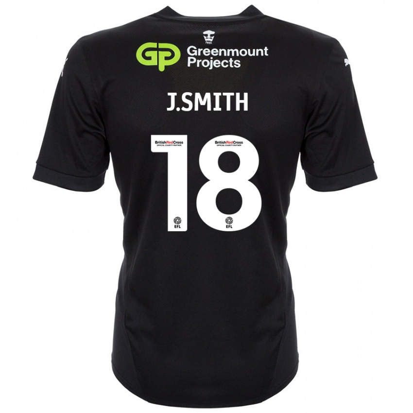 Niño Camiseta Jonny Smith #18 Negro 2ª Equipación 2024/25 La Camisa Argentina