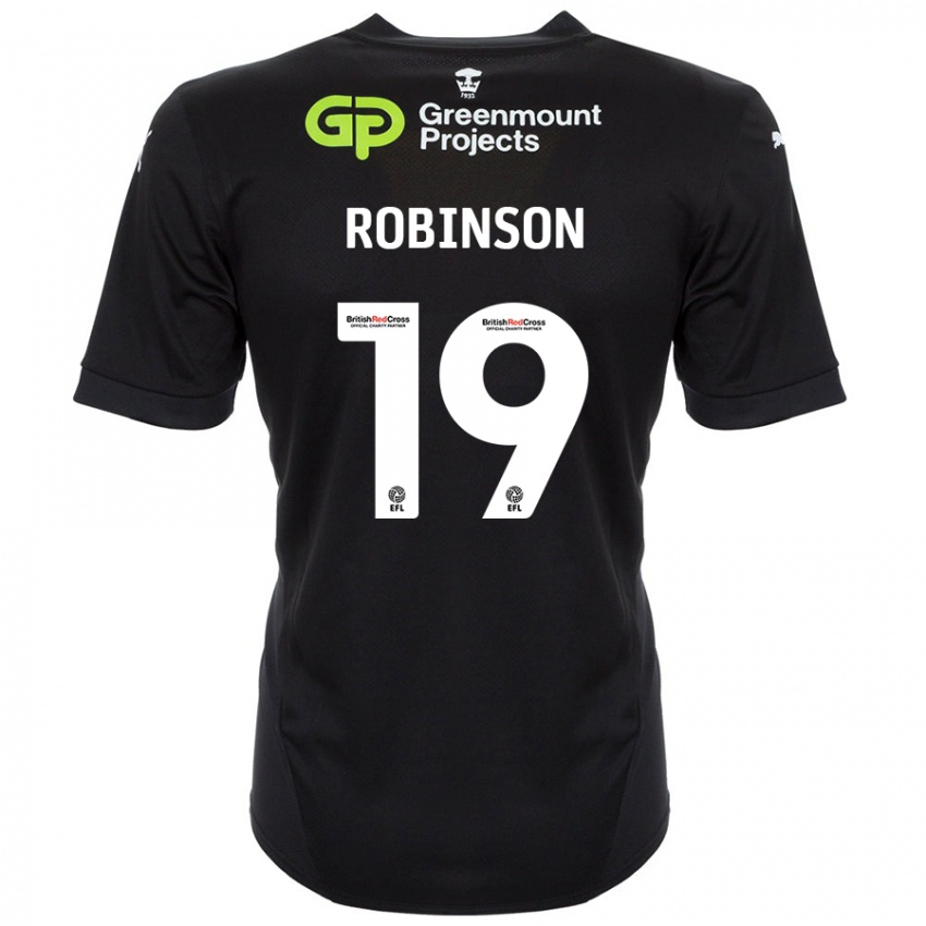 Niño Camiseta Luke Robinson #19 Negro 2ª Equipación 2024/25 La Camisa Argentina