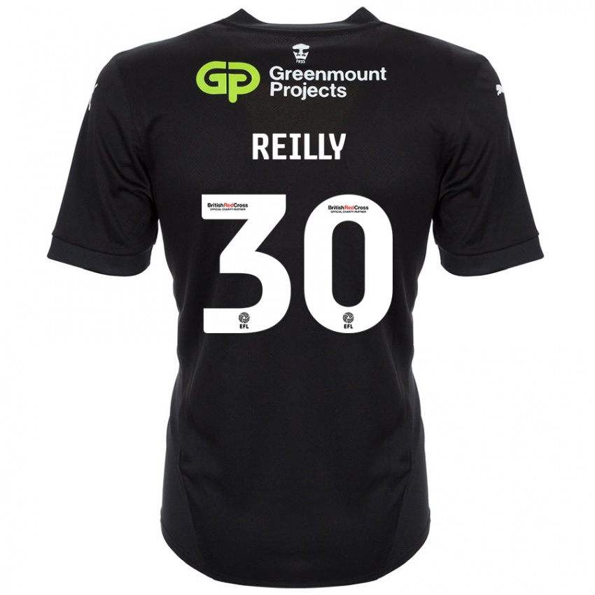 Niño Camiseta Jack Reilly #30 Negro 2ª Equipación 2024/25 La Camisa Argentina