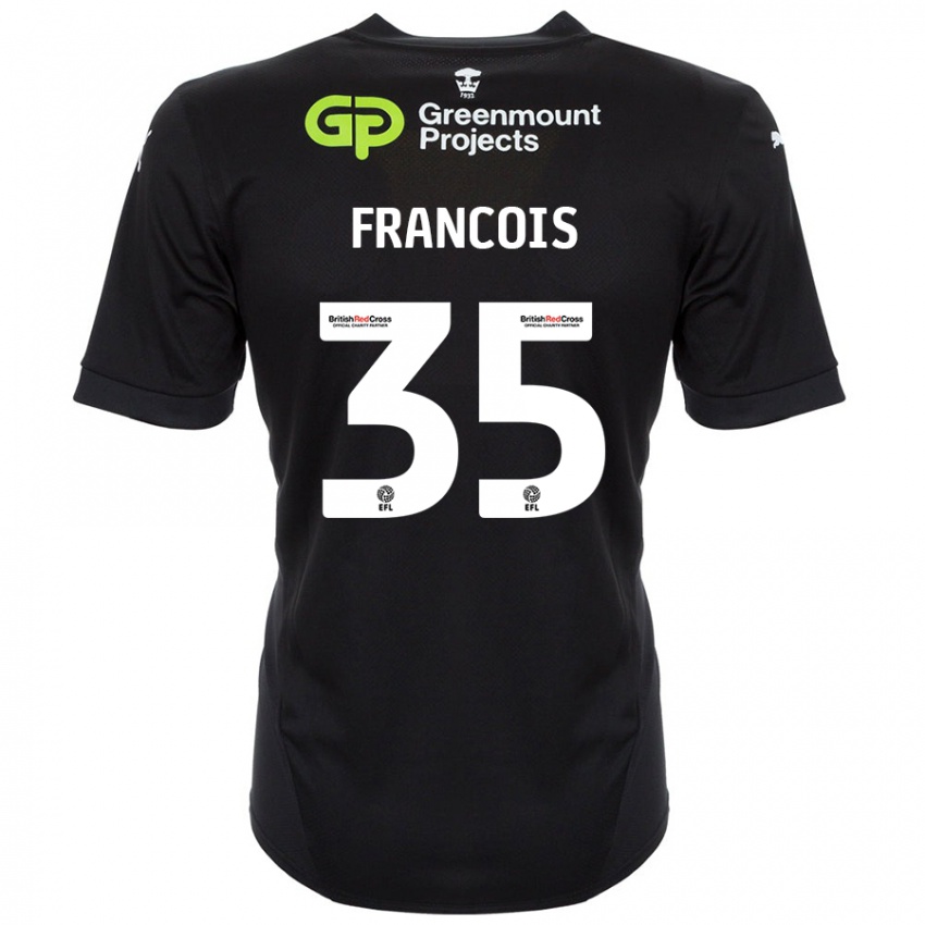 Niño Camiseta Tyrese Francois #35 Negro 2ª Equipación 2024/25 La Camisa Argentina