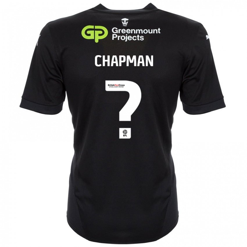 Niño Camiseta Llyton Chapman #0 Negro 2ª Equipación 2024/25 La Camisa Argentina