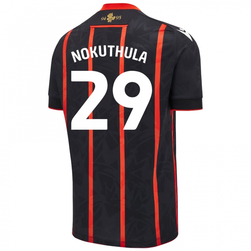 Niño Camiseta Faith Nokuthula #29 Negro Rojo 2ª Equipación 2024/25 La Camisa Argentina