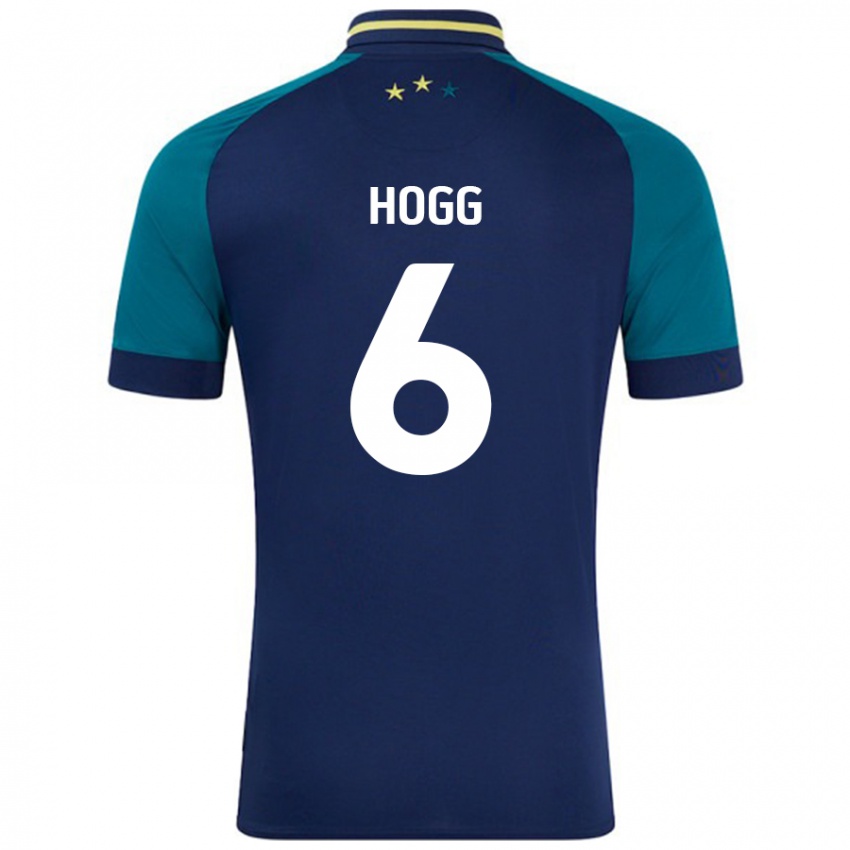 Niño Camiseta Jonathan Hogg #6 Azul Marino Verde Oscuro 2ª Equipación 2024/25 La Camisa Argentina