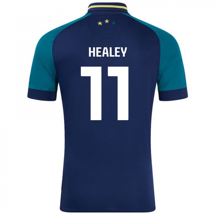 Niño Camiseta Rhys Healey #11 Azul Marino Verde Oscuro 2ª Equipación 2024/25 La Camisa Argentina