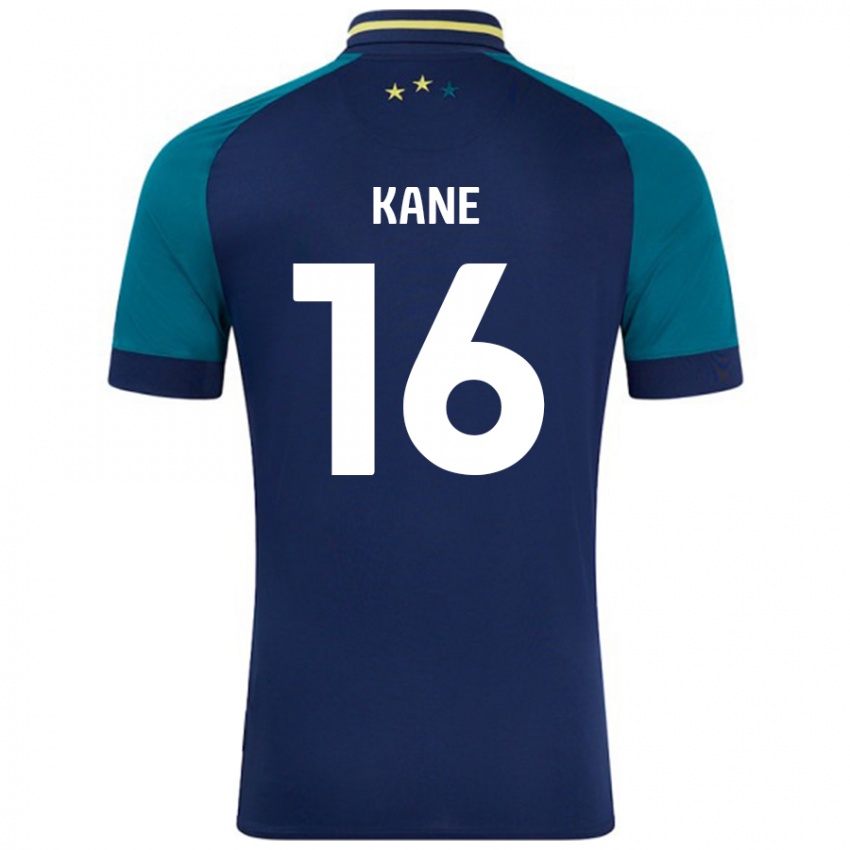 Niño Camiseta Herbie Kane #16 Azul Marino Verde Oscuro 2ª Equipación 2024/25 La Camisa Argentina