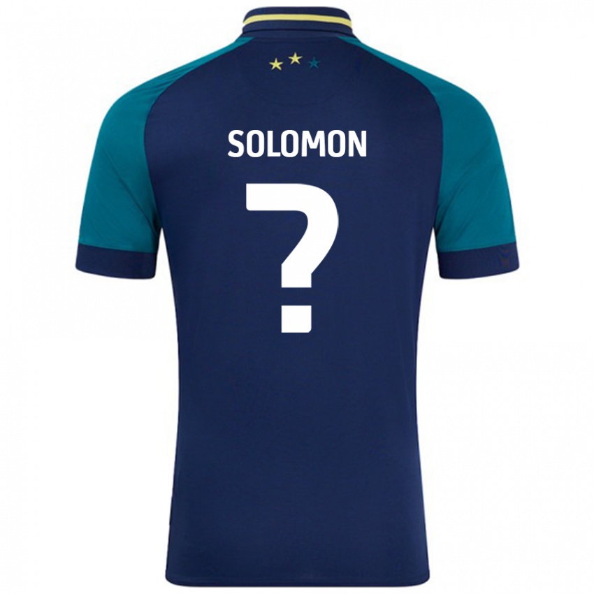 Niño Camiseta Eko Solomon #0 Azul Marino Verde Oscuro 2ª Equipación 2024/25 La Camisa Argentina