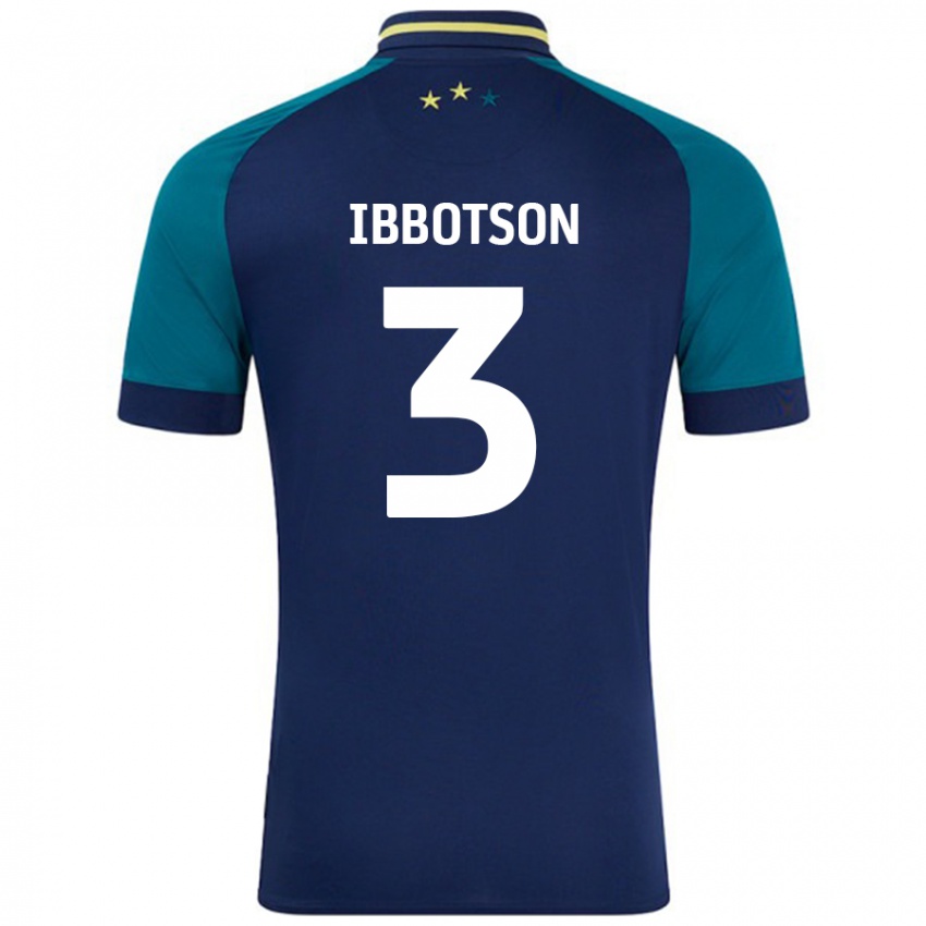 Niño Camiseta Beth Ibbotson #3 Azul Marino Verde Oscuro 2ª Equipación 2024/25 La Camisa Argentina