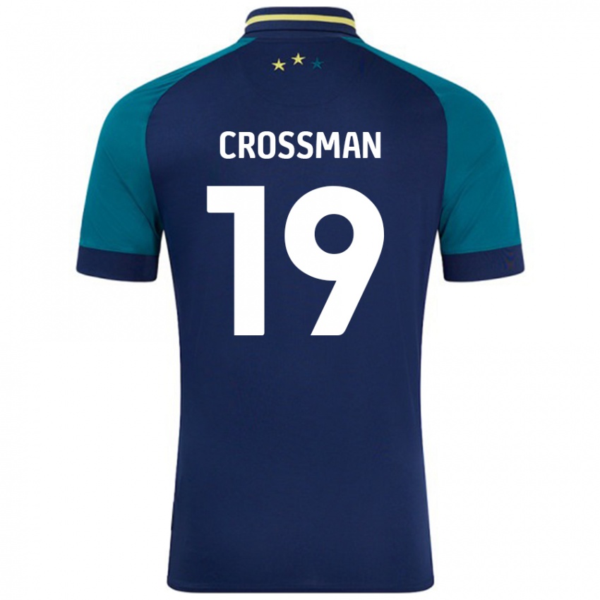 Niño Camiseta Paige Crossman #19 Azul Marino Verde Oscuro 2ª Equipación 2024/25 La Camisa Argentina