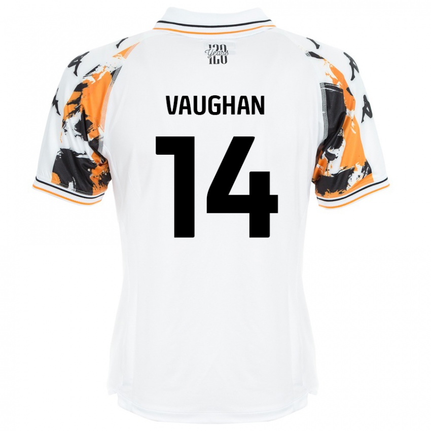 Niño Camiseta Harry Vaughan #14 Blanco 2ª Equipación 2024/25 La Camisa Argentina