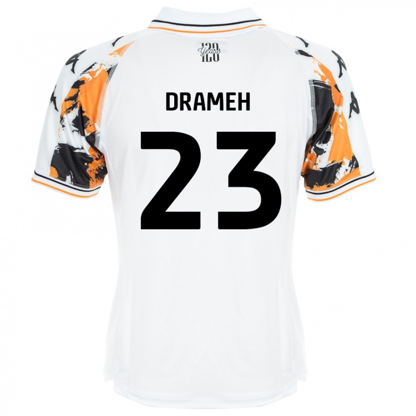 Niño Camiseta Cody Drameh #23 Blanco 2ª Equipación 2024/25 La Camisa Argentina