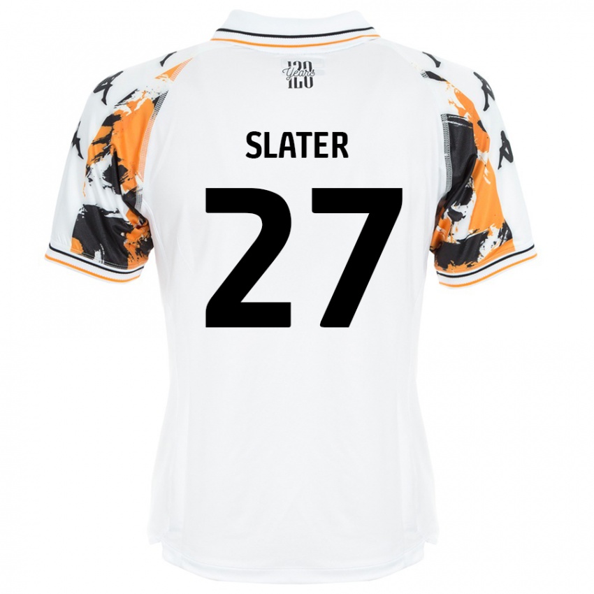 Niño Camiseta Regan Slater #27 Blanco 2ª Equipación 2024/25 La Camisa Argentina