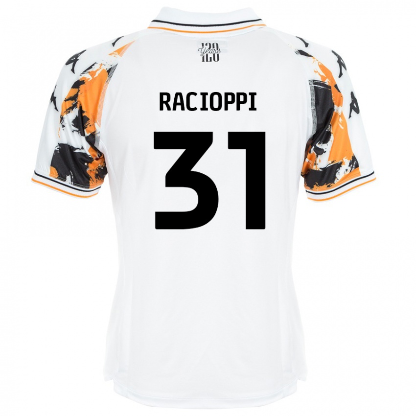 Niño Camiseta Anthony Racioppi #31 Blanco 2ª Equipación 2024/25 La Camisa Argentina