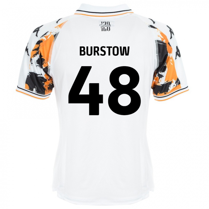 Niño Camiseta Mason Burstow #48 Blanco 2ª Equipación 2024/25 La Camisa Argentina