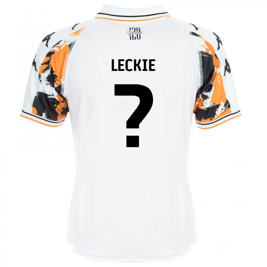 Niño Camiseta Jack Leckie #0 Blanco 2ª Equipación 2024/25 La Camisa Argentina