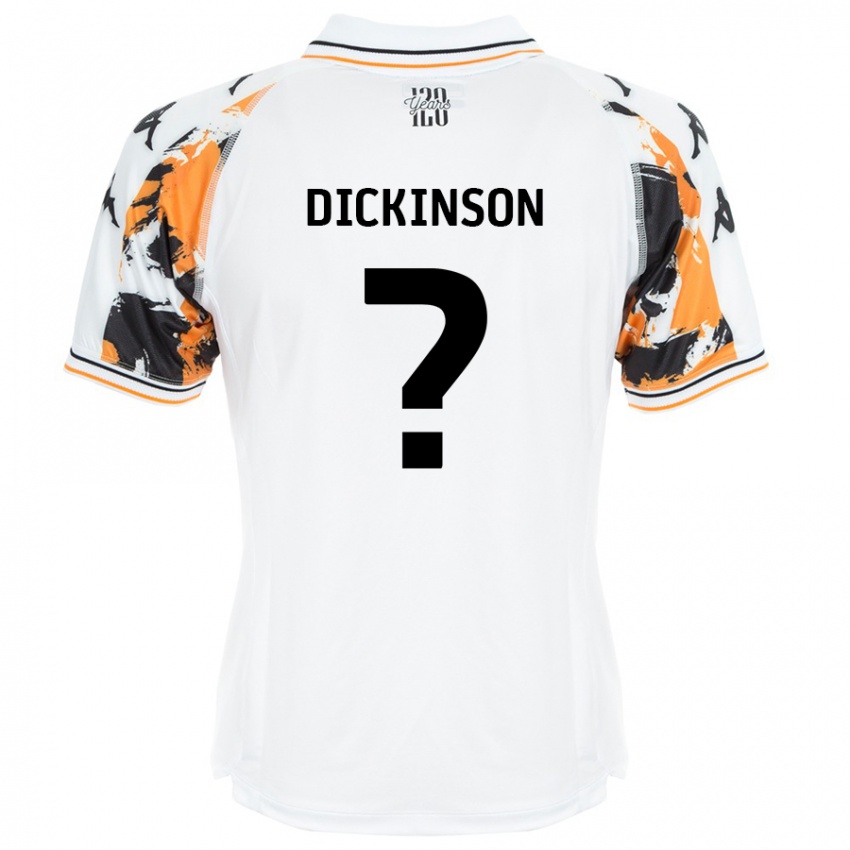 Niño Camiseta George Dickinson #0 Blanco 2ª Equipación 2024/25 La Camisa Argentina