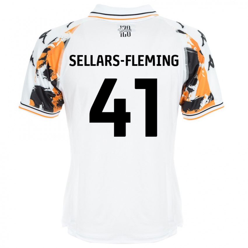 Niño Camiseta Tyrell Sellars-Fleming #41 Blanco 2ª Equipación 2024/25 La Camisa Argentina