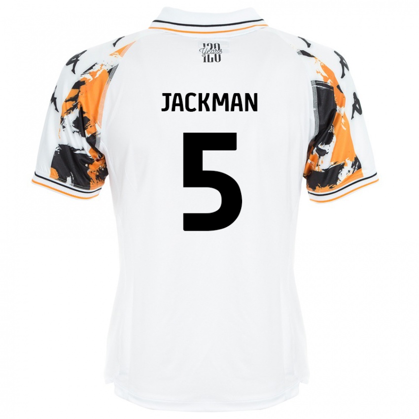 Niño Camiseta Ellice Jackman #5 Blanco 2ª Equipación 2024/25 La Camisa Argentina