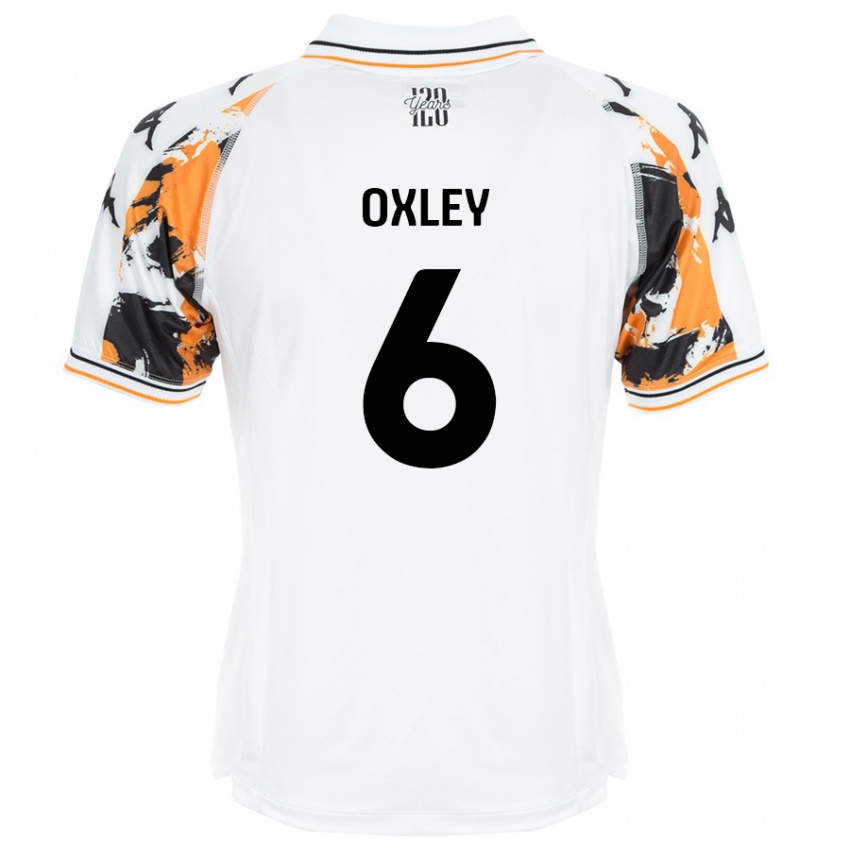 Niño Camiseta Tilly Oxley #6 Blanco 2ª Equipación 2024/25 La Camisa Argentina