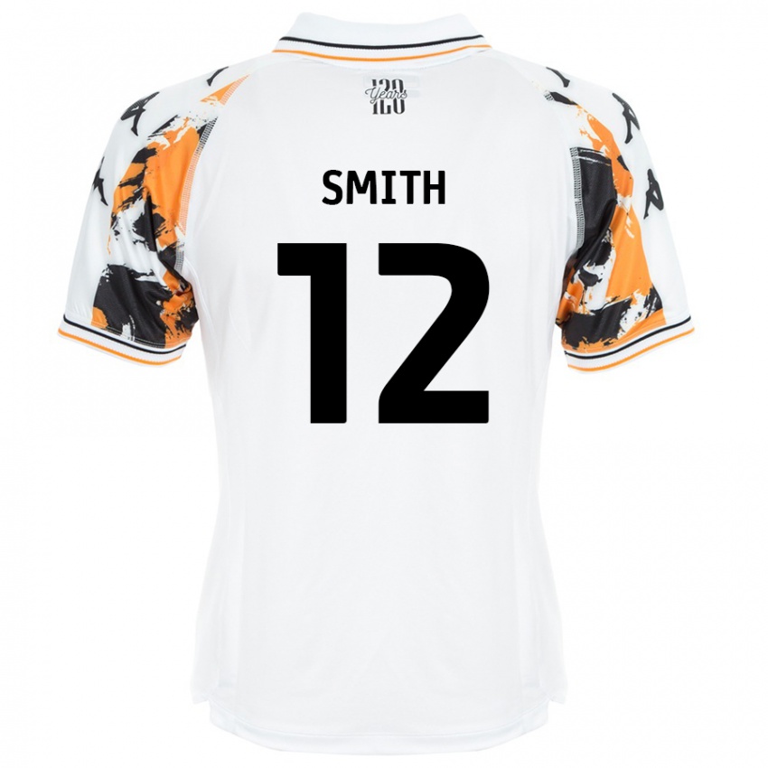 Niño Camiseta Emily Smith #12 Blanco 2ª Equipación 2024/25 La Camisa Argentina