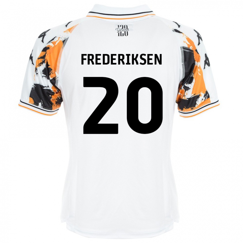 Niño Camiseta Abbey Frederiksen #20 Blanco 2ª Equipación 2024/25 La Camisa Argentina