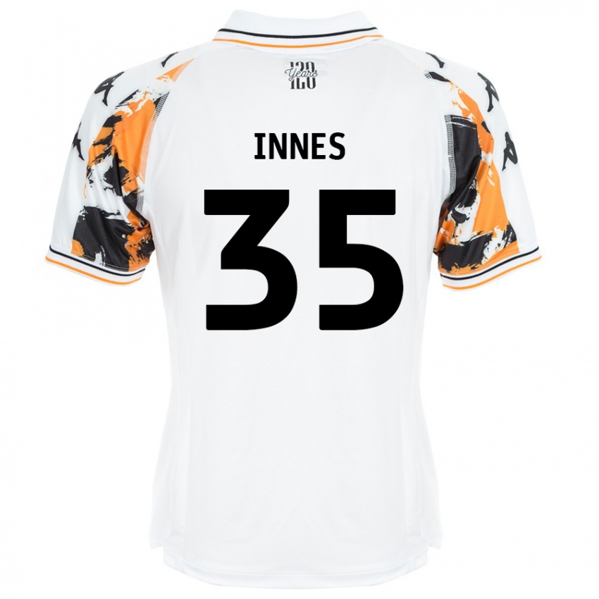 Niño Camiseta Emma Innes #35 Blanco 2ª Equipación 2024/25 La Camisa Argentina