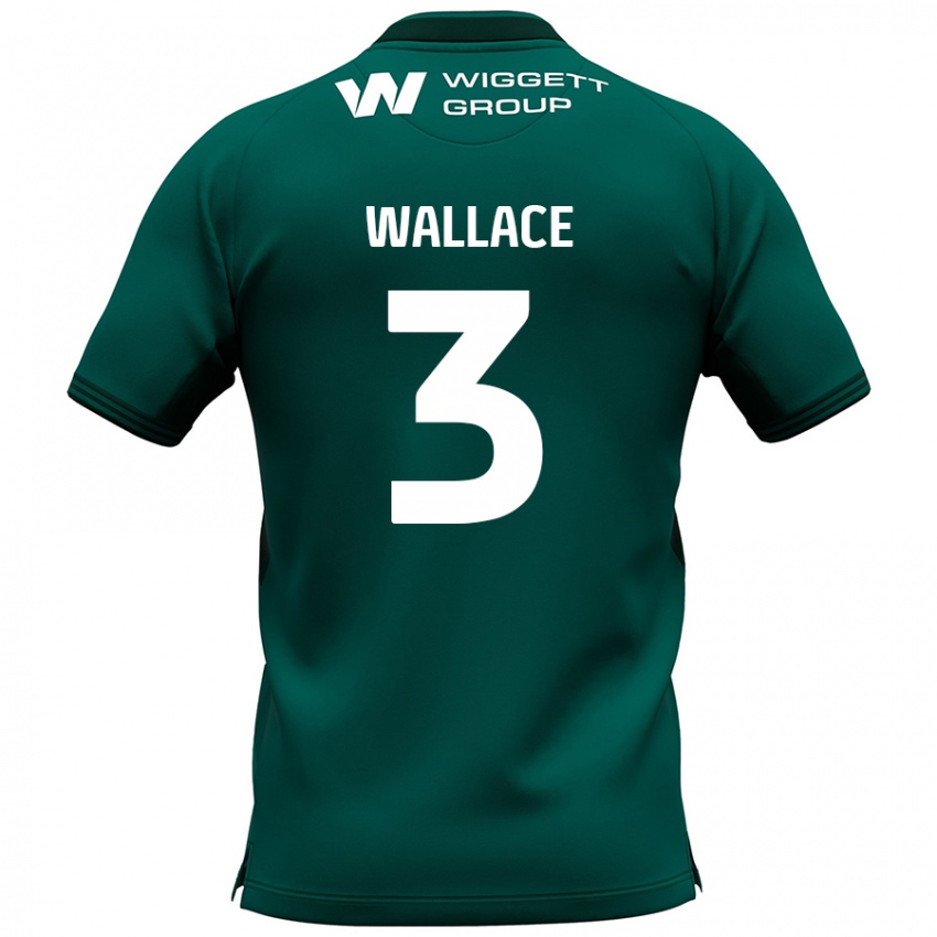 Niño Camiseta Murray Wallace #3 Verde 2ª Equipación 2024/25 La Camisa Argentina