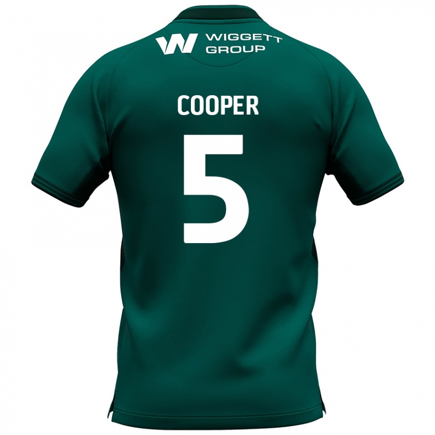 Niño Camiseta Jake Cooper #5 Verde 2ª Equipación 2024/25 La Camisa Argentina